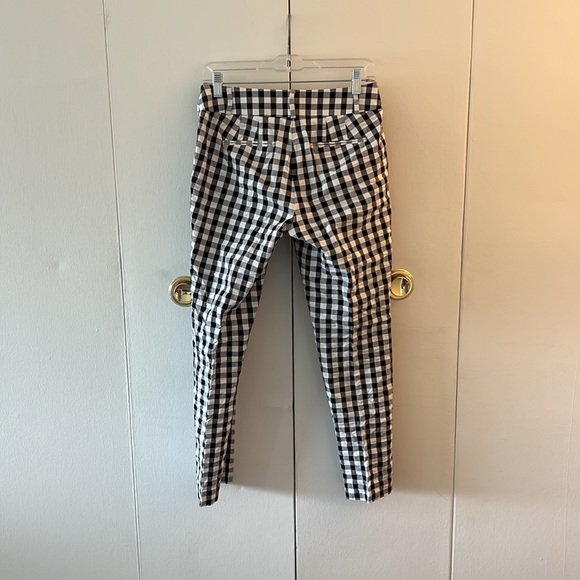 Loft checkerboard Julie Straight leg pants Size 0 - Picture 2 of 4